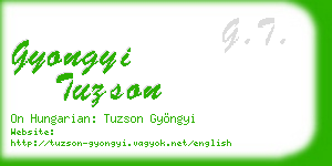 gyongyi tuzson business card